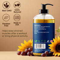 Unscented Massage Oil 8 fl oz