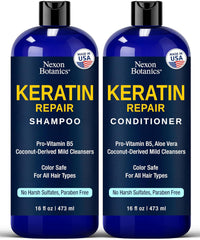 Keratin Shampoo and Conditioner Set 16 fl oz