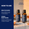 breathe and stress relief bundle oil diluted and synergy blends for a soothing routine 