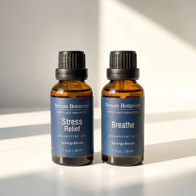 Breathe & Stress Relief Essential Oil Blend Duo