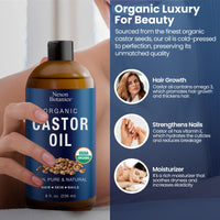 Organic Castor Oil 8 fl oz