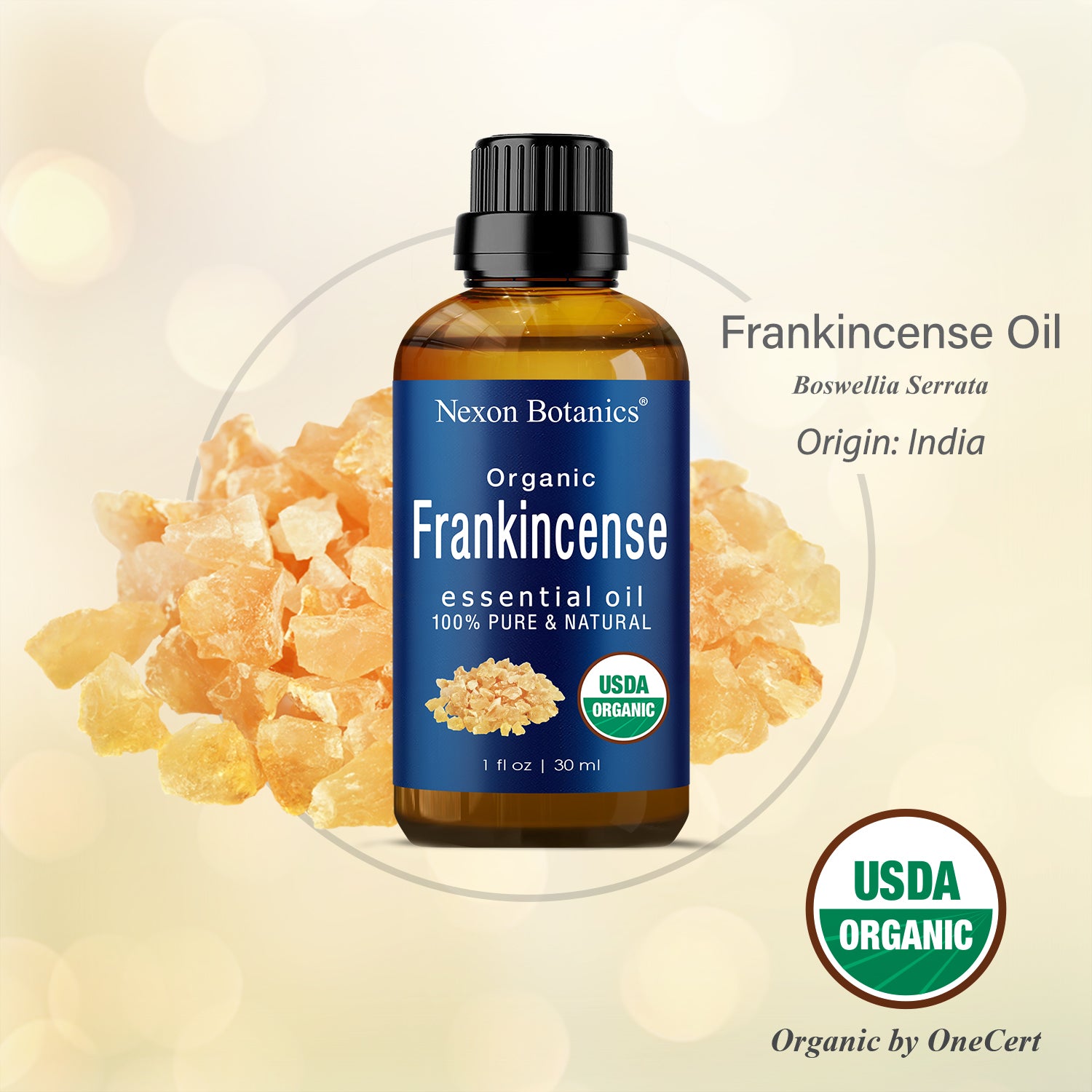 Plant Therapy USDA Certified Organic Frankincense Serrata Essential Oil. 100%