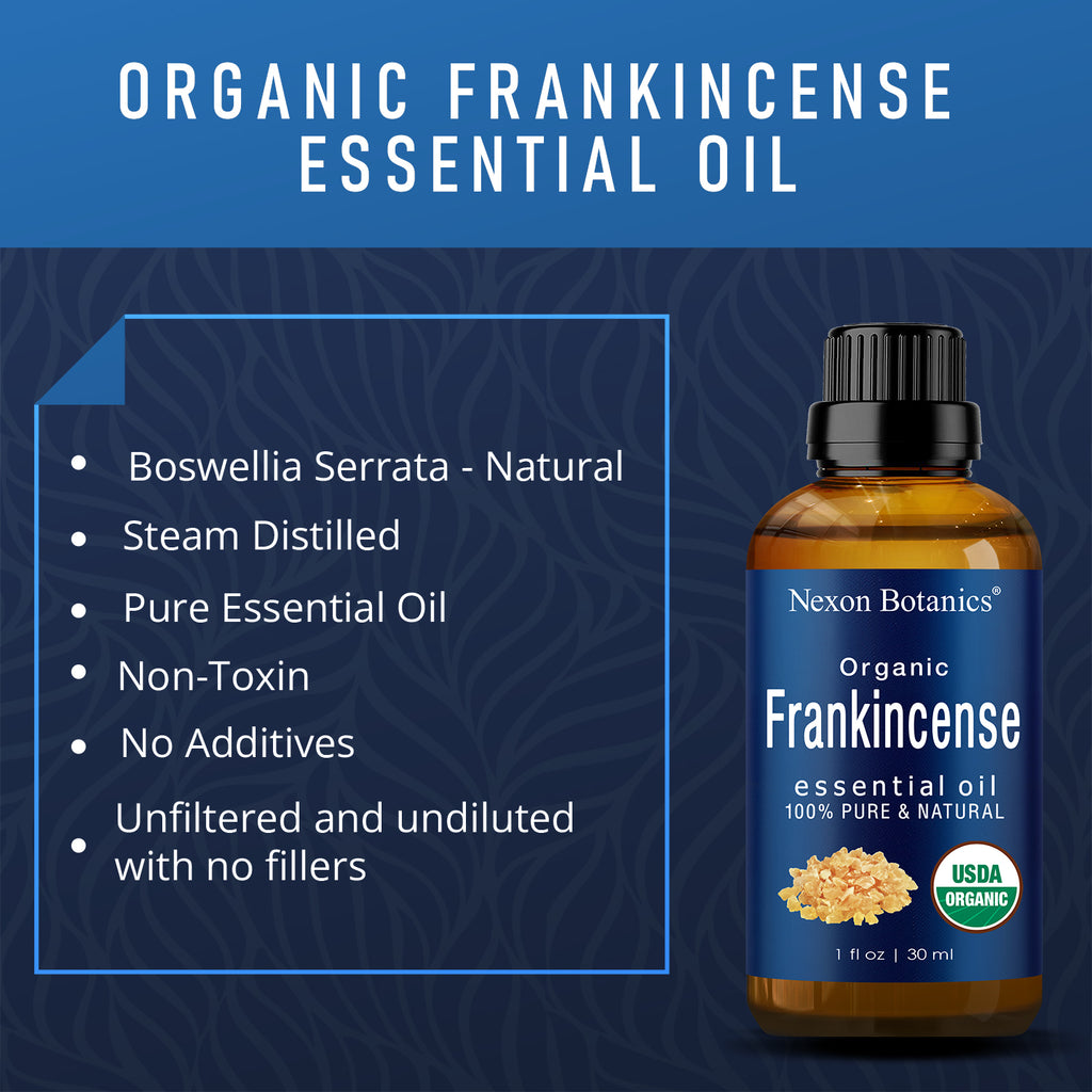 Organic Frankincense Oil - 100% Pure USDA Certified Organic