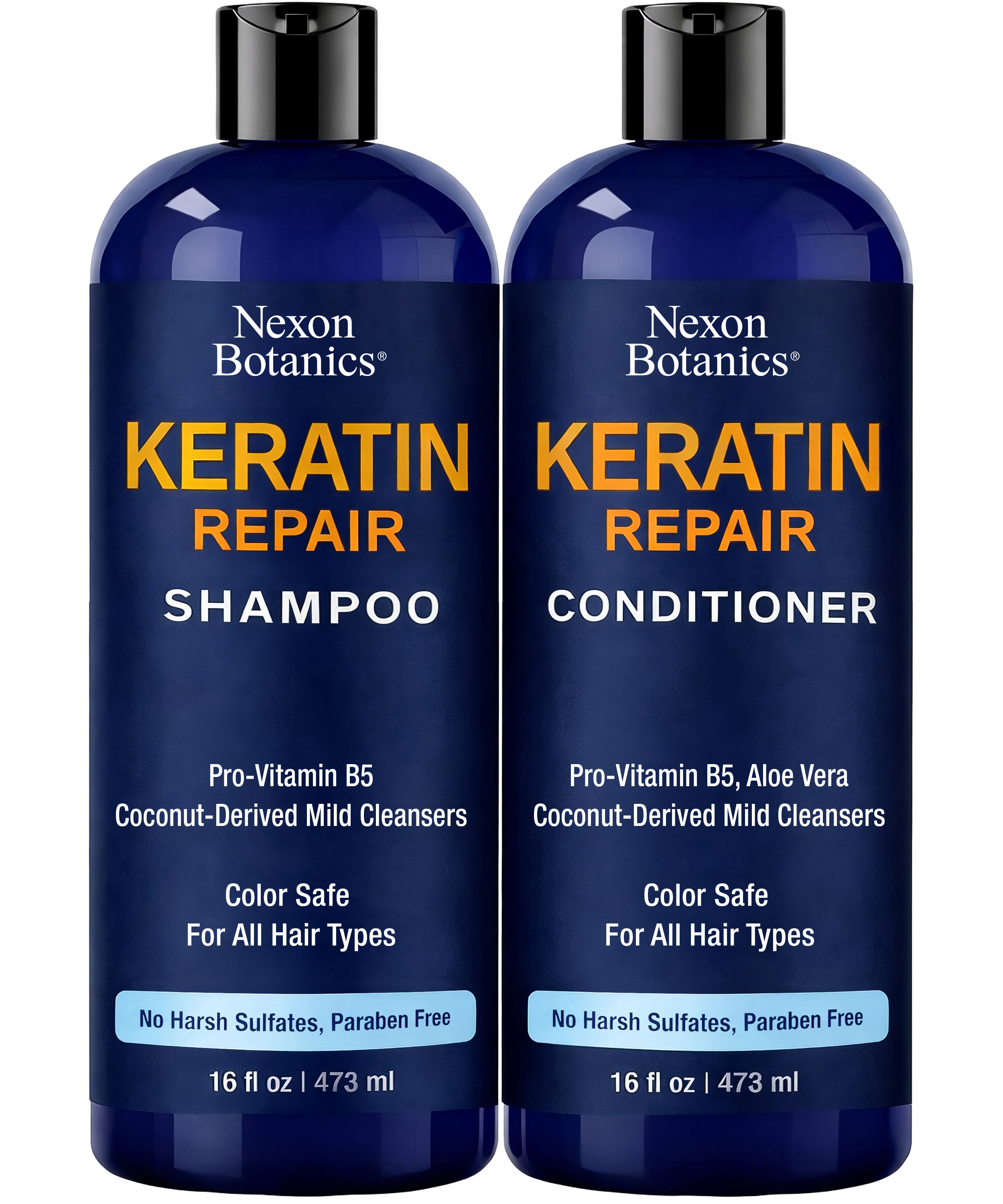Keratin Shampoo and Conditioner Set 16 fl oz