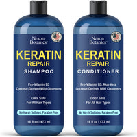 Keratin Shampoo and Conditioner Set 16 fl oz