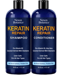 Keratin Shampoo and Conditioner Set 16 fl oz