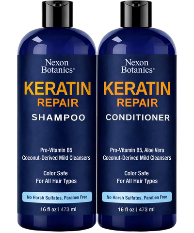 Keratin Shampoo and Conditioner Set 16 fl oz