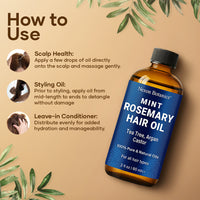 Mint Rosemary Hair Oil 2 floz