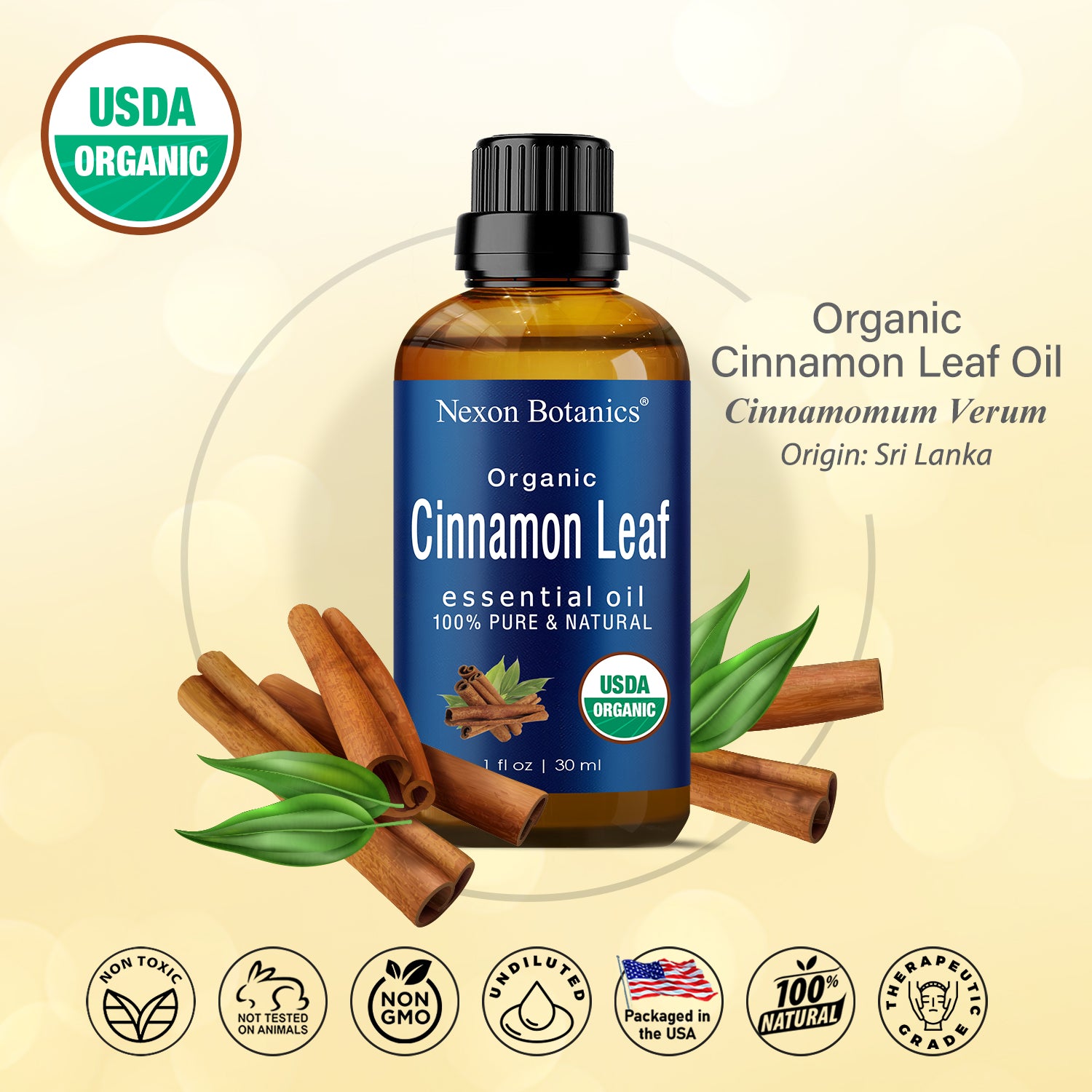 100% Pure All Natural Cinnamon Essential Oil