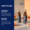 peppermint and zen sleep roll on bundle for cozy aromatherapy