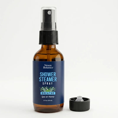 Breathe Shower Steamer Spray creates an ambiance of positivity and joy. Breathe Spray uses a unique blend of rosemary, eucalyptus, peppermint, and niaouli oils